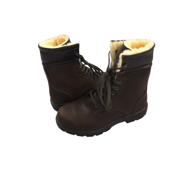 Blundstone Shearling Lined Leather Boot Lace Up US Waterproof BL1461 US7.5 - Picture 1 of 12